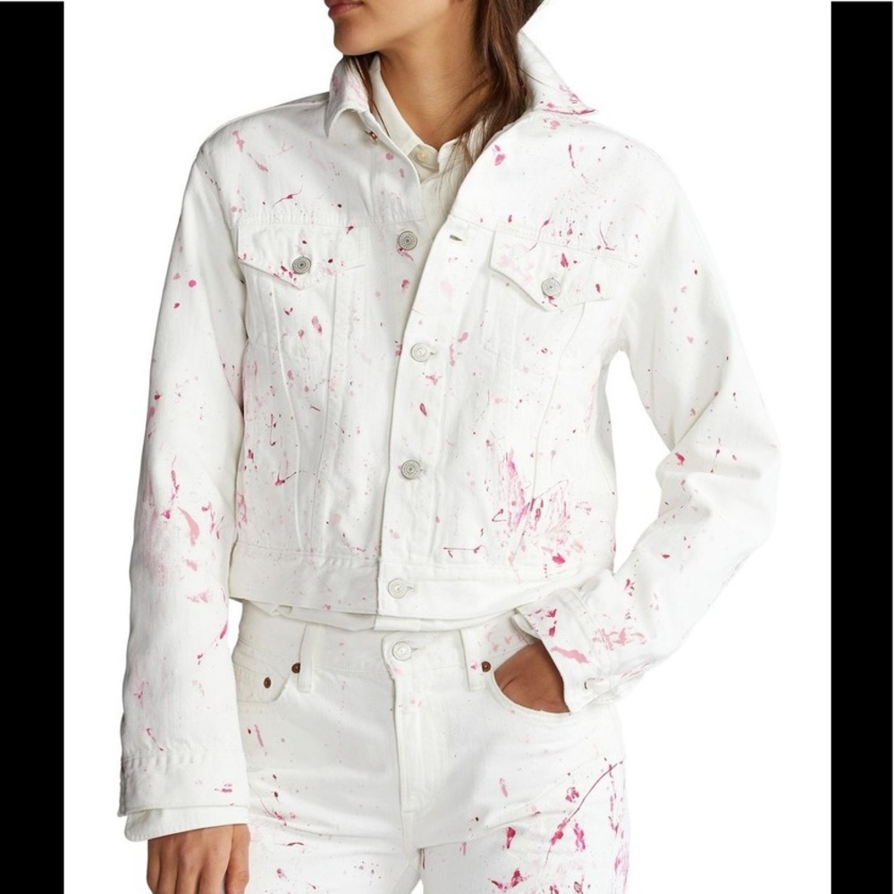 Polo Ralph Lauren Pink Pony Denim Trucker Jacket - Picture 3 of 9
